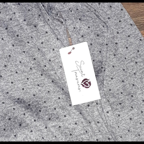 Secret Treasures Gray “Dachshing Through The Snow” pajama size L 12/14 - Picture 4 of 5